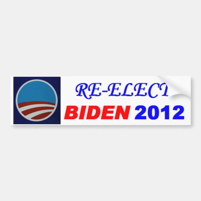 RE-ELECT BIDEN 2012 BUMPER STICKER (Front)