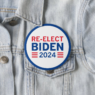 Re-Elect Biden 2024 10 Cm Round Badge