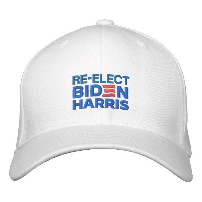 RE-ELECT BIDEN HARRIS 2024 EMBROIDERED HAT (Front)