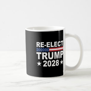 Re-elect Donald Trump 2028 Republican Us Election Coffee Mug