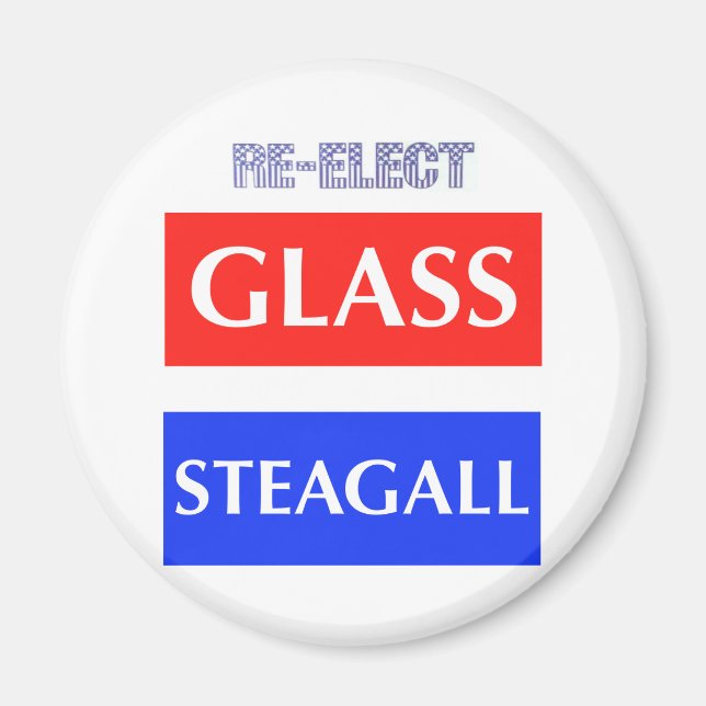 RE-ELECT Glass Steagall Magnet (Front)