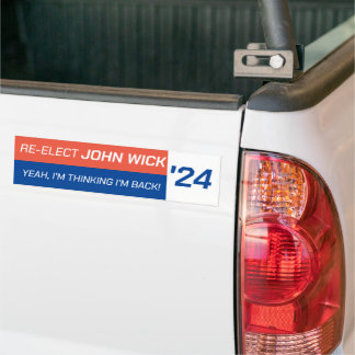 Re-Elect John Wick 2024 Bumper Sticker