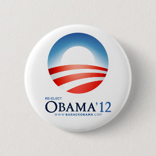 Re-Elect Obama 2012 6 Cm Round Badge