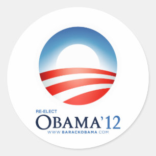 Re-Elect Obama 2012 Classic Round Sticker