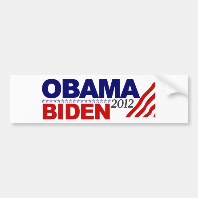 Re-Elect Obama Biden '12 Bumper Sticker (Front)