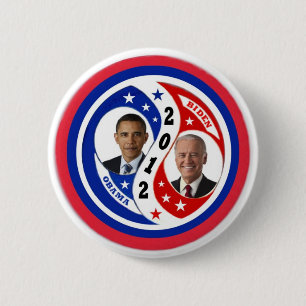 Re-Elect Obama Biden 2012 6 Cm Round Badge