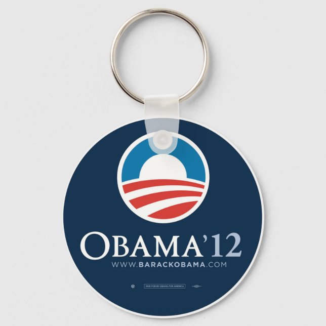 Re-Elect President Barack Obama 2012 Keychain (Front)