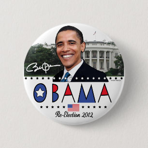 Re-Elect President Obama Election 2012 Gear 6 Cm Round Badge