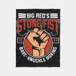 Re-knuckle Boxing Club Fighter Training Gym Stone Fleece Blanket