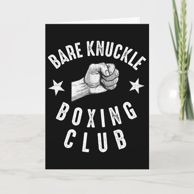 Re Knuckle Boxing Men Fist Fighting Knuckle Fighte Card (Front)