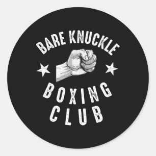 Re Knuckle Boxing Men Fist Fighting Knuckle Fighte Classic Round Sticker