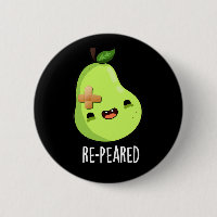 Re-peared Funny Fruit Pear Pun Dark BG