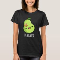 Re-peared Funny Fruit Pear Pun Dark BG