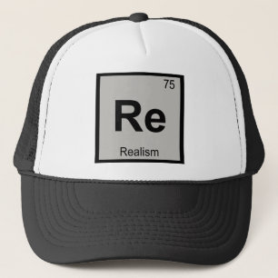 Re - Realism Philosophy Chemistry Periodic Table Trucker Hat