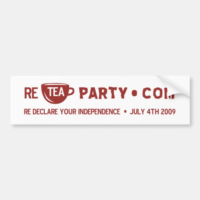 Re Tea Party Bumper Sticker (Front)