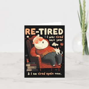 Re-tired Santa Definition Funny  Card
