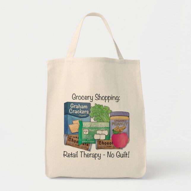 Re-useable Grocery Tote-bag with a sense of humour Tote Bag (Front)