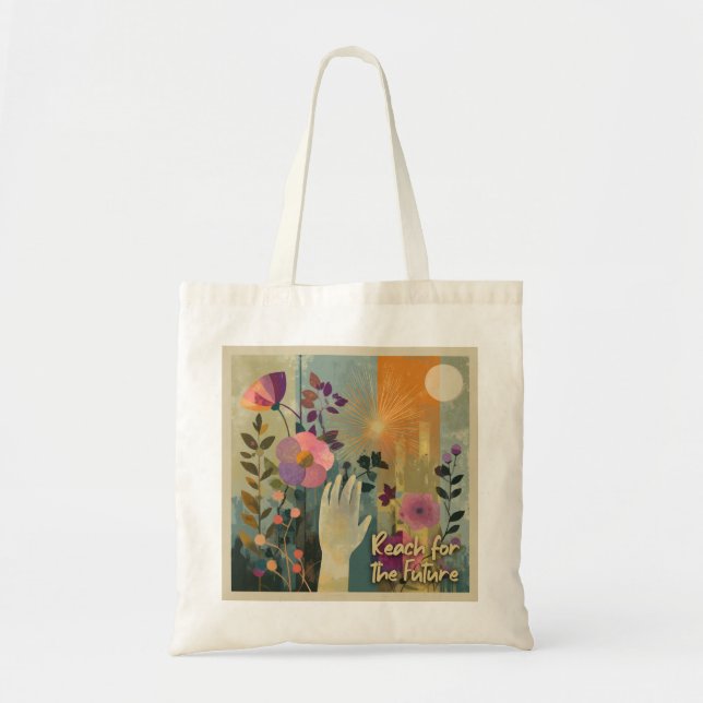 Reach for the Future – Solarpunk Tote Bag (Front)