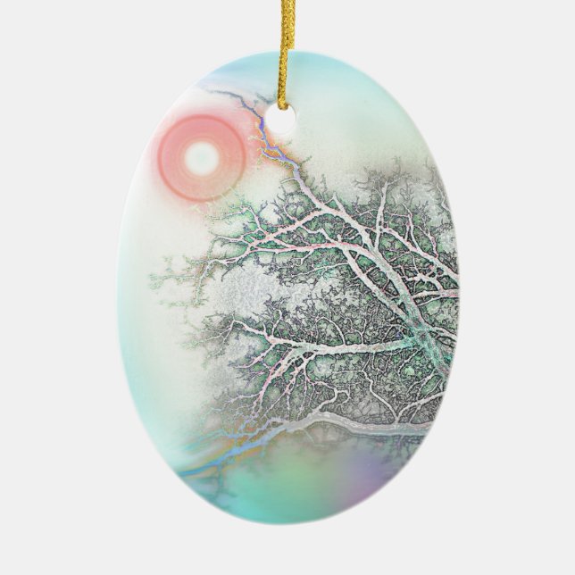 Reach for the Sky Ceramic Tree Decoration (Front)