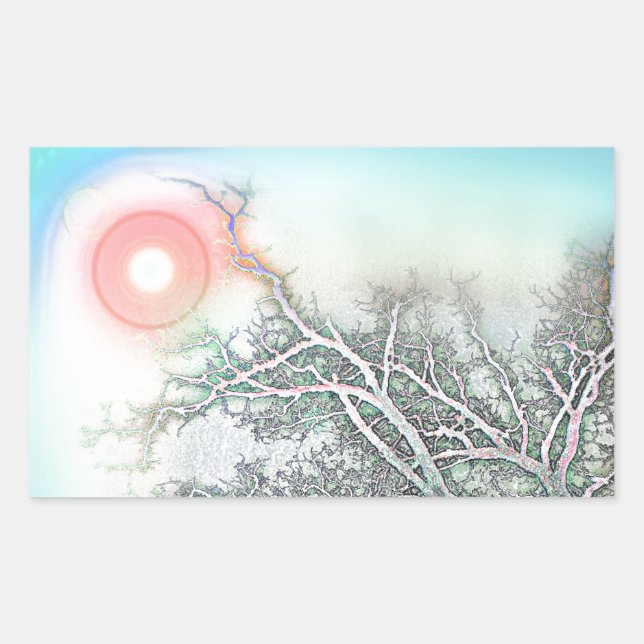 Reach for the Sky Rectangular Sticker (Front)