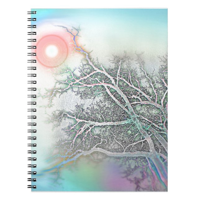 Reach for the Sky Spiral Notebook (Front)