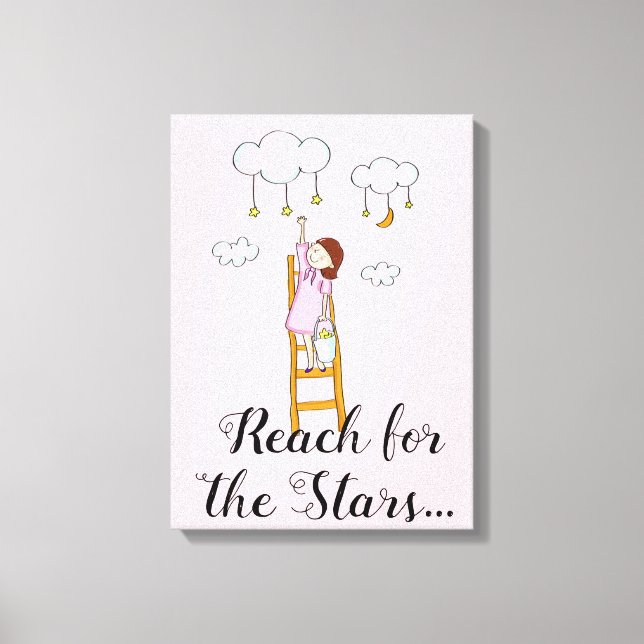 Reach for the stars canvas print (Front)