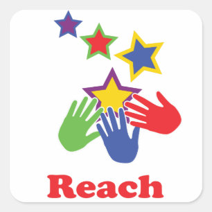 Reach for the Stars Square Sticker