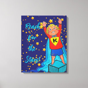 Reach for the Stars Stretched Canvas Print