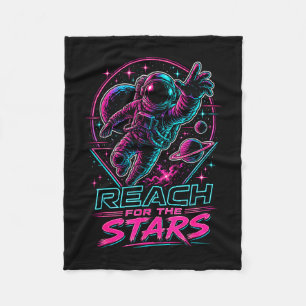 Reach for the stars student teacher growth mindset fleece blanket