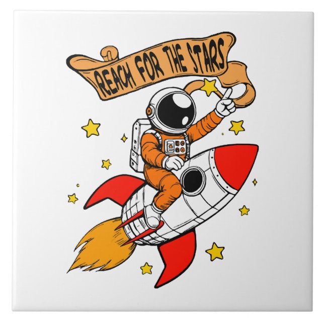 Reach for the stars tile (Front)