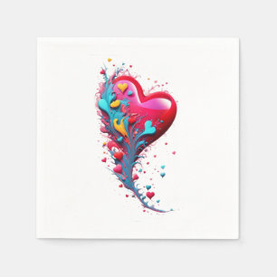 Reach Her With Your Heart II Napkin