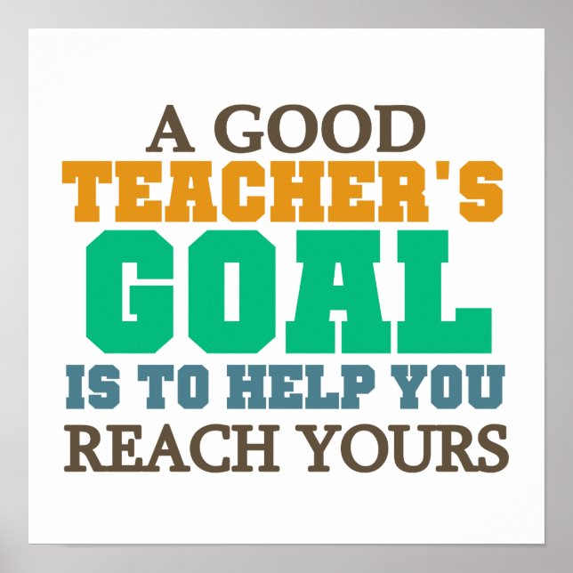 Reach Your Goals Poster (Front)