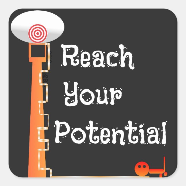 Reach Your Potential Business Goals Sticker (Front)