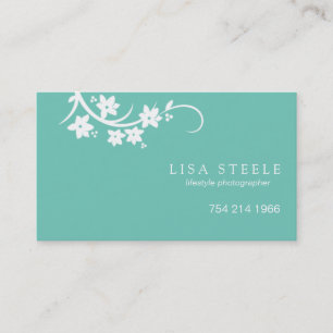 Reaching Flowering Stem Business Card