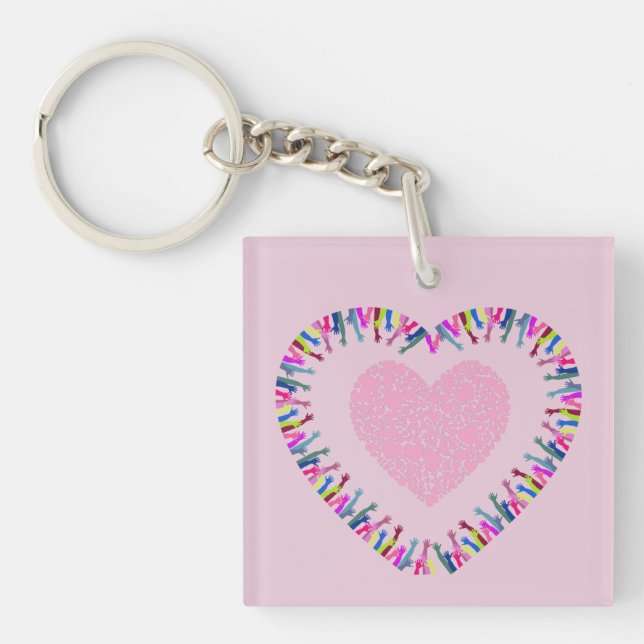 Reaching for Love Key Ring (Front)
