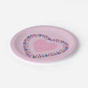 Reaching for Love Paper Plate