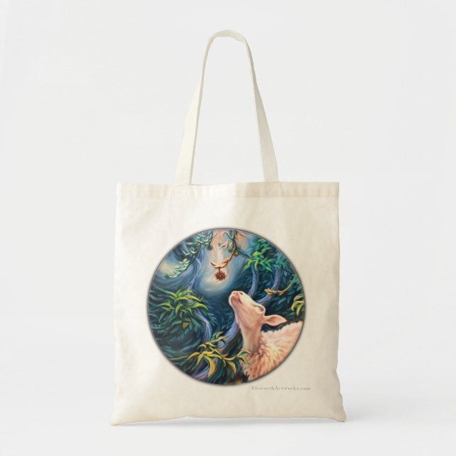 Reaching for the buckyball  tote bag (Front)