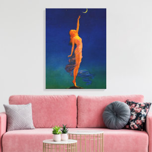 Reaching for the Moon by Edward Mason Eggleston Canvas Print