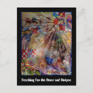 Reaching For The Stars And Stripes Postcard