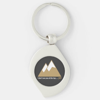 Reaching New Heights: The Climb to Success Key Ring