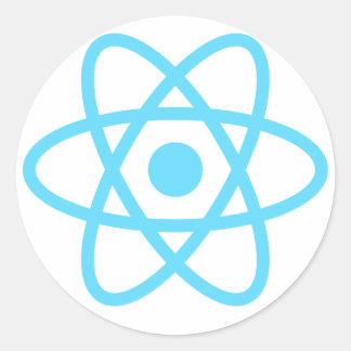 React js Stickers, Mugs,  T-shirts and much more Classic Round Sticker