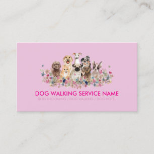 Reactive Dog Trainer Anxiety Support Business Card