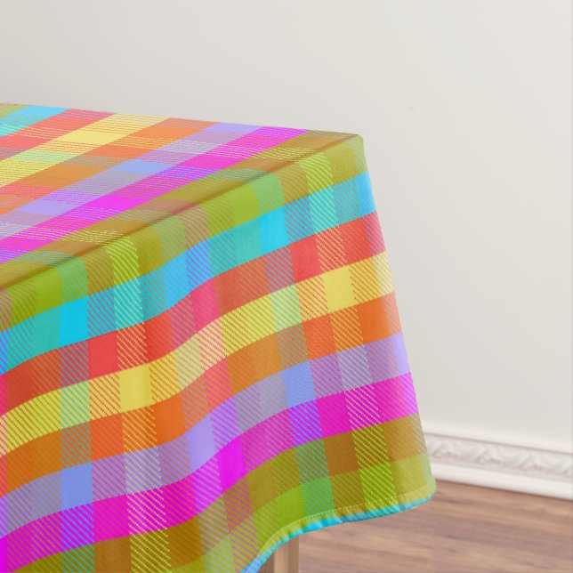 Reactive Plaid CR Tablecloth (In Situ)