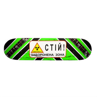 Reactor 4 - "ACTRAD" Chernobyl Radiation Warning Skateboard