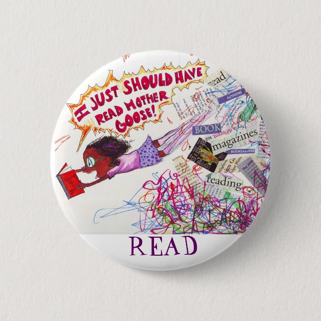 Read 6 Cm Round Badge (Front)