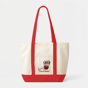 Read a Book Month: I Love Books Tote Bag