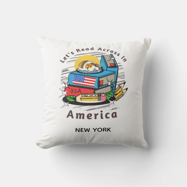 Read across America hamster Cushion (Front)