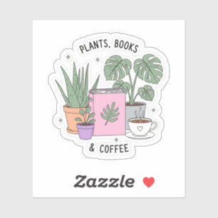 Read and Grow Sticker Set – Cute Plants Reading B