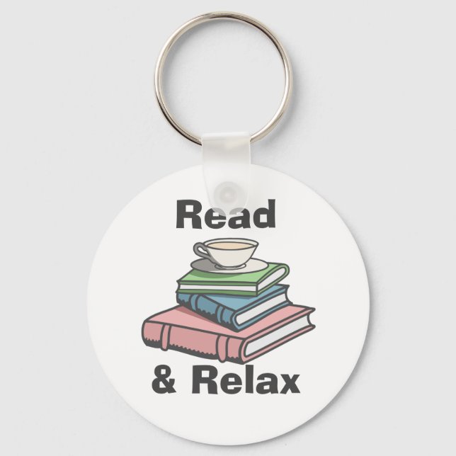 Read and Relax Key Ring (Front)