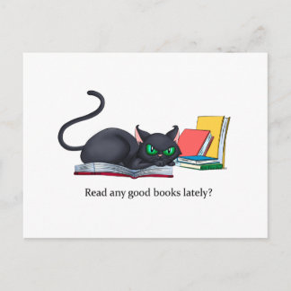 Read any good books lately? postcard